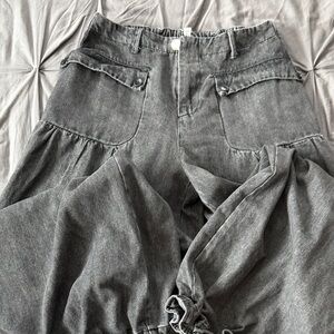 DAVI & DANI Charcoal Flare Jeans